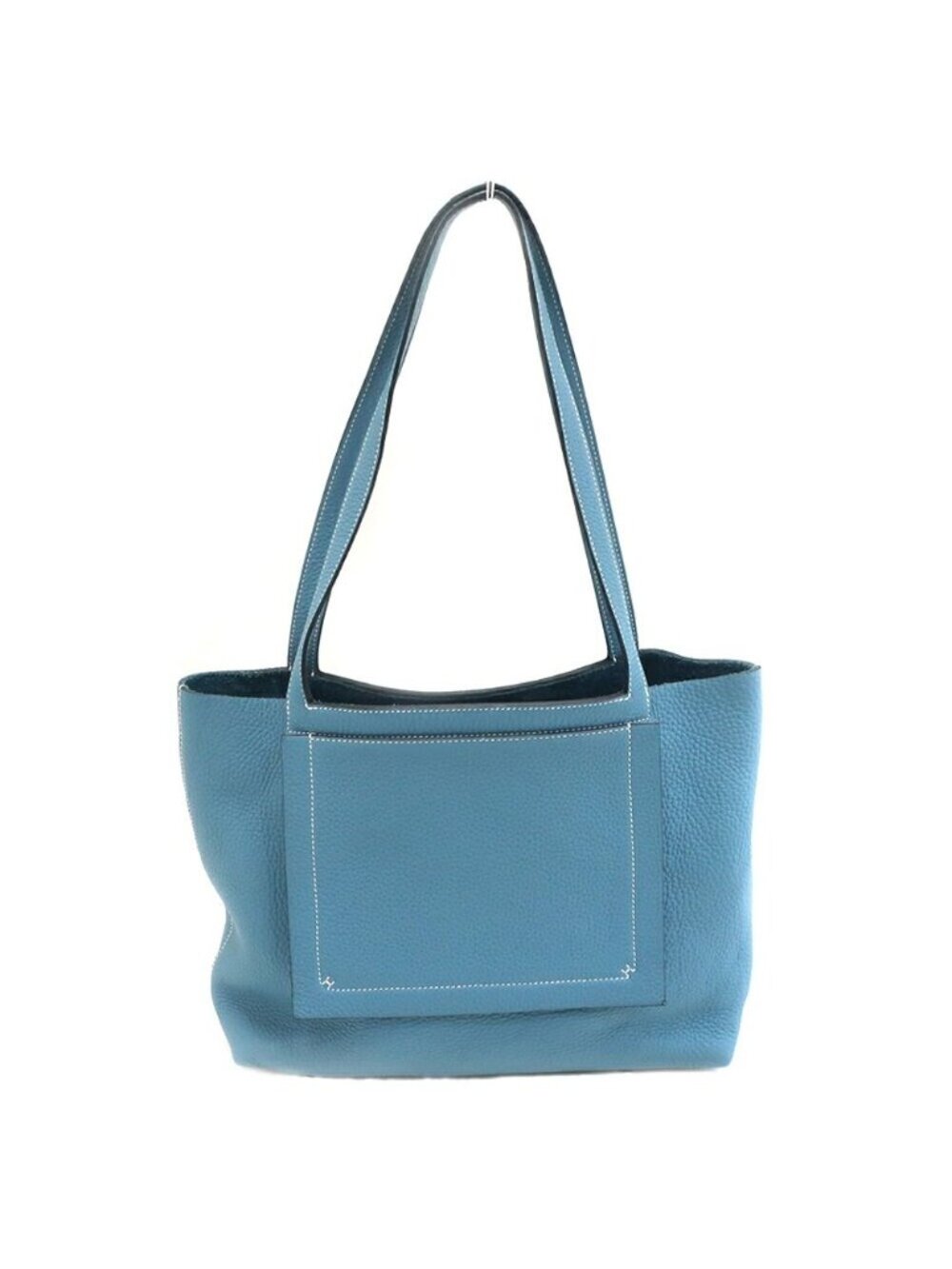 Hermes Heaven Cover Series 31 New Blue Jean Tote Shoulder Bag